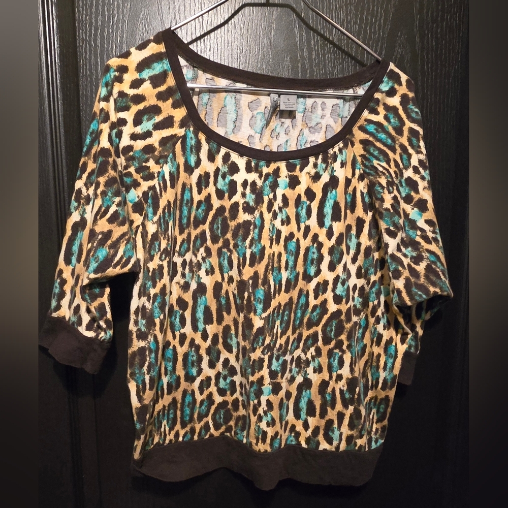 Animal Print Top Blouse